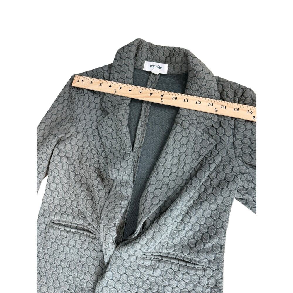 Anthropologie Porridge Jacket Womens Small Olive Green Texture Knit Blazer - Picture 10 of 13